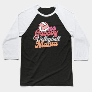 Groovy volleyball Mama Baseball T-Shirt